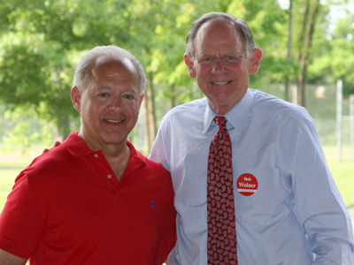 Congressman Mike Castle & Councilman Bob Weiner at Bob's 5/21/2010 Announcement Picnic